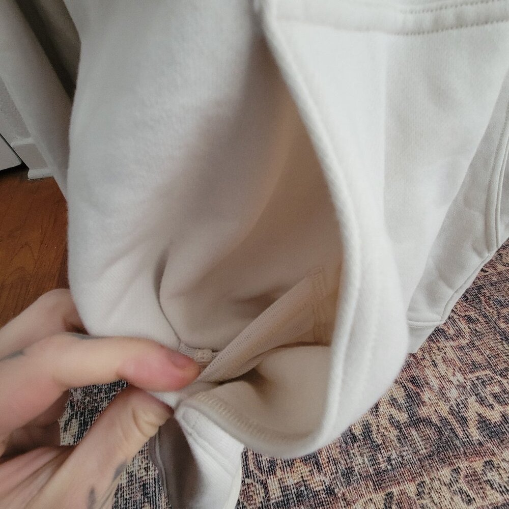 Lululemon All Yours Hoodie Cream French Terry Graphic Size 4 - Picture 8 of 11